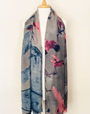 Harmony Hand-printed Pure Wool Scarf