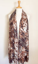 Ash Hand Printed Modal Cashmere Scarf Special Edition