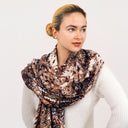 Ash Hand Printed Modal Cashmere Scarf Special Edition
