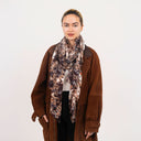 Ash Hand Printed Modal Cashmere Scarf Special Edition