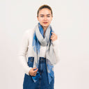 Poppy Hand Printed Modal Cashmere Floral Design Scarf