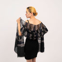 Mae Woven Stripe Wool Silk Scarf