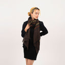 Mae Woven Stripe Wool Silk Scarf