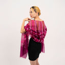 Mae Woven Stripe Wool Silk Scarf