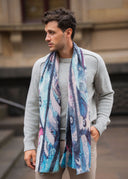 Daydream Abstract Art Pure Wool Scarf