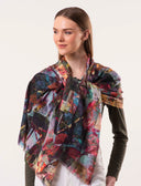 Flutter Hummingbird Print Pure Wool Scarf Special Edition