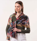 Flutter Hummingbird Print Pure Wool Scarf Special Edition
