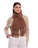 Cocoon Tuck In Chunky Wool Mohair Scarf