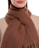 Cocoon Tuck In Chunky Wool Mohair Scarf