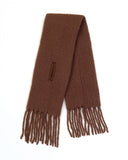 Cocoon Tuck In Chunky Wool Mohair Scarf