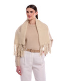 Cocoon Tuck In Chunky Wool Mohair Scarf