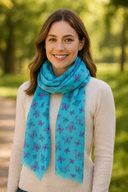 Butterfly Pure Cotton Twill Scarf