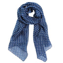 Carlisle Classic Spot Hand Printed Pure Silk Scarf