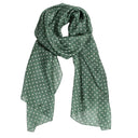 Carlisle Classic Spot Hand Printed Pure Silk Scarf