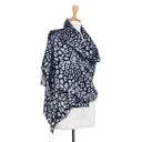 Ocelot Habutai Hand Printed Pure Silk Scarf