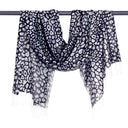 Ocelot Habutai Hand Printed Pure Silk Scarf