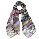 Jumble Abstract Painterly Pure Silk Scarf