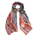Marble Multi Coloured Pure Silk Scarf Multi