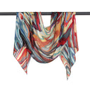 Marble Multi Coloured Pure Silk Scarf Multi