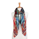 Marble Multi Coloured Pure Silk Scarf Multi