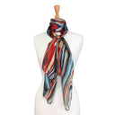 Marble Multi Coloured Pure Silk Scarf Multi
