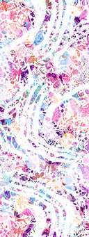 Nadine Butterfly Pure Silk Scarf Pink