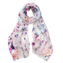 Nadine Butterfly Pure Silk Scarf Pink