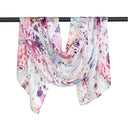 Nadine Butterfly Pure Silk Scarf Pink