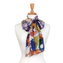 Tansey Abstract Pure Silk Scarf Apricot