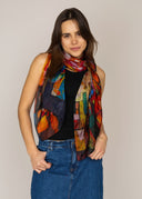 Hummingbird Pure Silk Scarf Multi