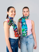 Fiore Floral Pure Silk Scarf
