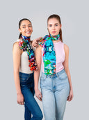Fiore Floral Pure Silk Scarf
