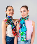 Fiore Floral Pure Silk Scarf