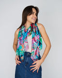 Fiore Floral Pure Silk Scarf