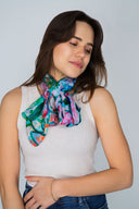 Fiore Floral Pure Silk Scarf