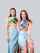 Aloha Tropical Print Pure Cotton Twill Scarf