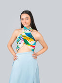 Aloha Tropical Print Pure Cotton Twill Scarf