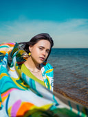 Aloha Tropical Print Pure Cotton Twill Scarf