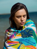 Aloha Tropical Print Pure Cotton Twill Scarf