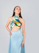 Aloha Tropical Print Pure Cotton Twill Scarf