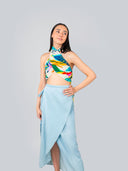 Aloha Tropical Print Pure Cotton Twill Scarf