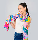 Aloha Tropical Print Pure Cotton Twill Scarf