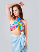 Aloha Tropical Print Pure Cotton Twill Scarf