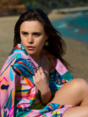 Aloha Tropical Print Pure Cotton Twill Scarf