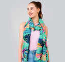 Aloha Tropical Print Pure Cotton Twill Scarf