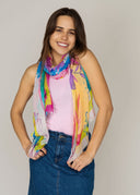 Nebula Multi Colour Modal Silk Scarf