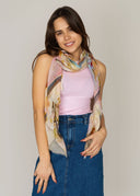 Blossom Floral Print Modal Silk Scarf