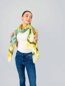 Blossom Floral Print Modal Silk Scarf