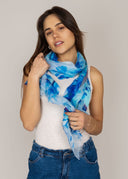 Blossom Floral Print Modal Silk Scarf