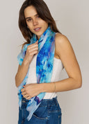 Blossom Floral Print Modal Silk Scarf